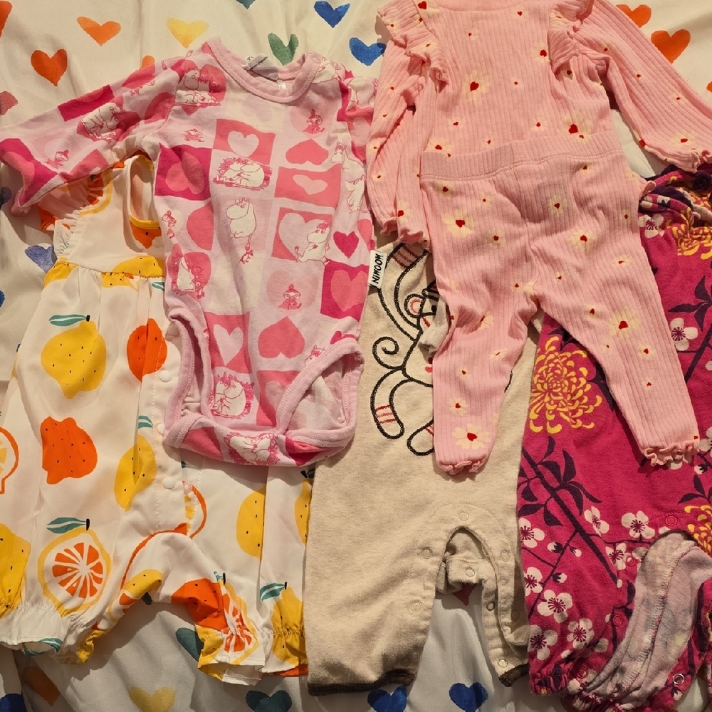 Colorful Baby Clothes 0-3m 1 Featuring Moomin